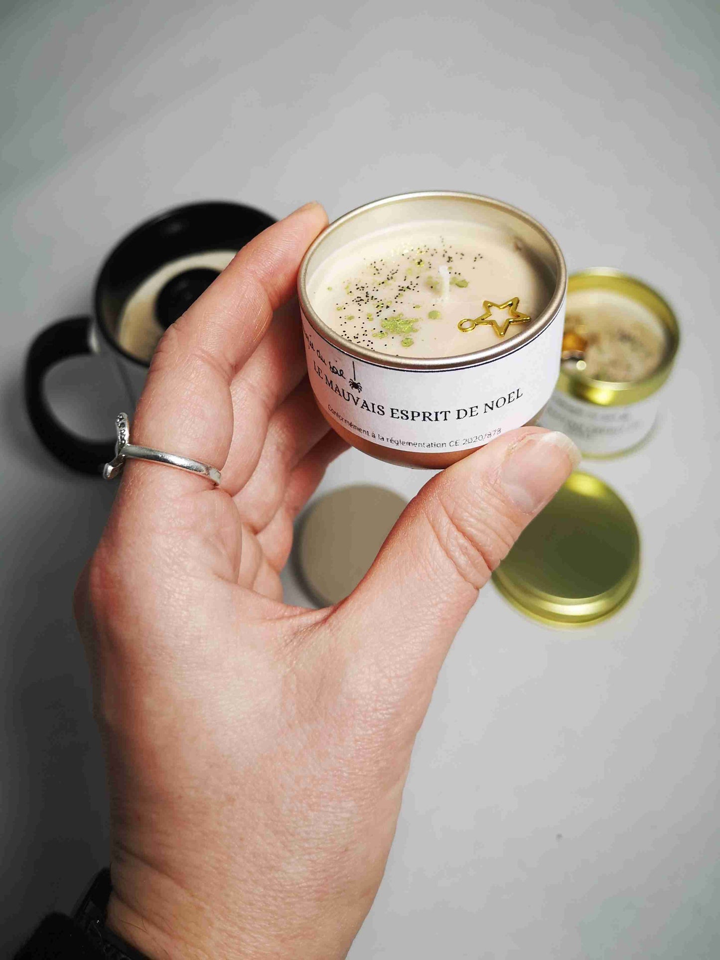 Mini-bougie "Le mauvais esprit de Noël"