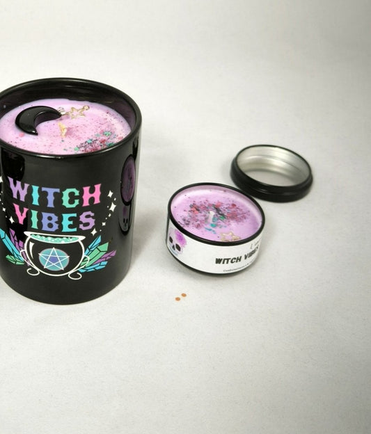 Bougie pot en verre "Witchy Vibes" fleur de tiaré