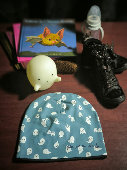 Bonnet réversible Mignons Fantômes *enfant*