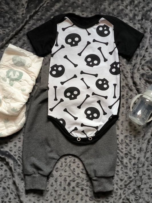 Body bébé "Petit Pirate" - Noir & blanc T.62cm/6m