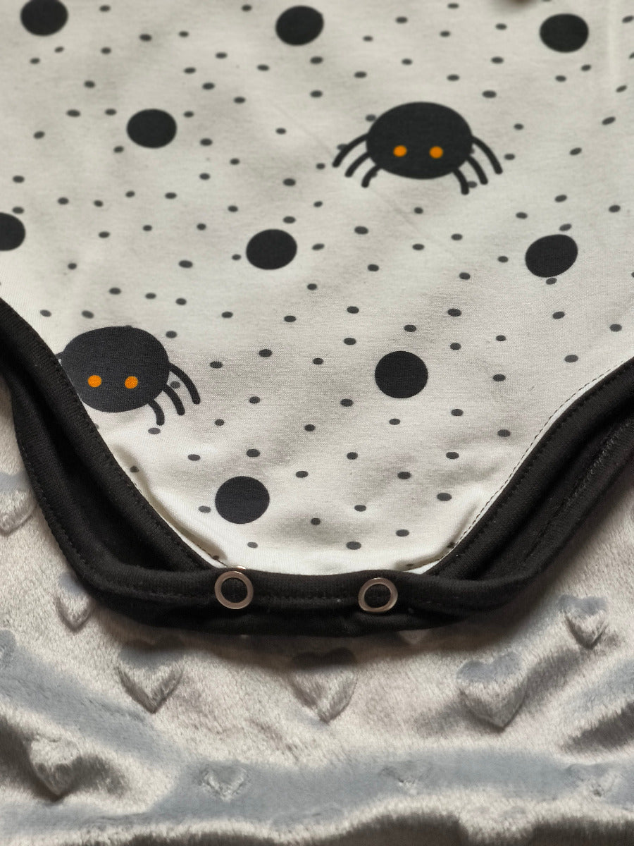 Body bébé "Petite Araignée" – blanc cassé & noir T.74cm/12 mois
