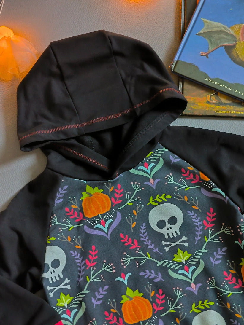 Sweat enfant – Skull & Citrouilles T.2ans / 92 cm
