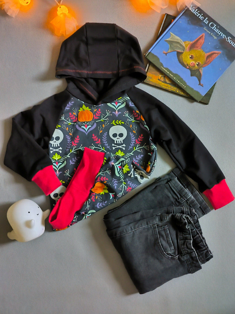 Sweat enfant – Skull & Citrouilles T.2ans / 92 cm
