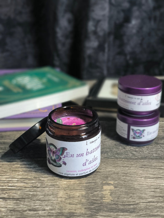 Bougie En un battement d'ailes - Edition pot ambré mystérieux