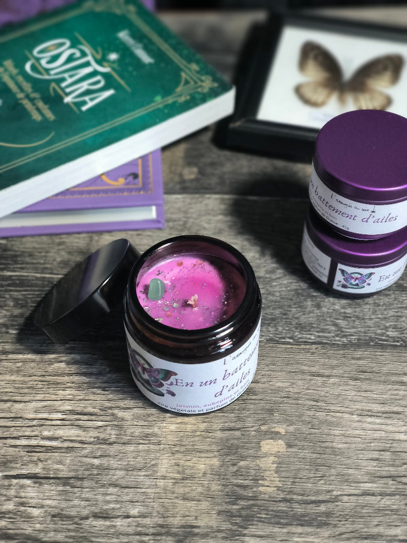 Bougie En un battement d'ailes - Edition pot ambré mystérieux