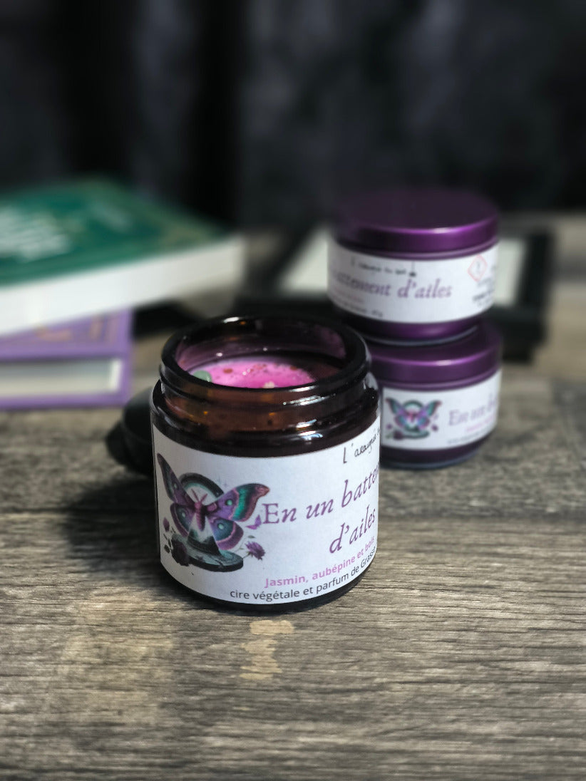 Bougie En un battement d'ailes - Edition pot ambré mystérieux