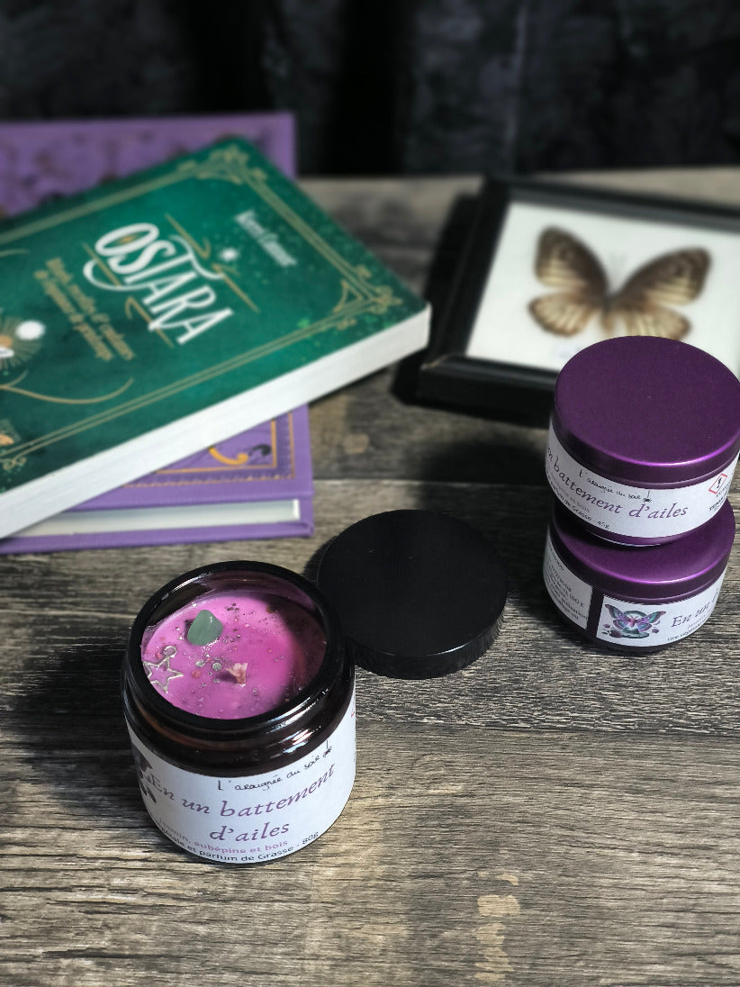 Bougie En un battement d'ailes - Edition pot ambré mystérieux