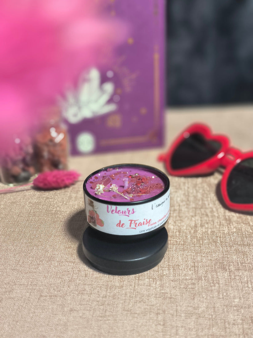 Mini-bougie Velours de Fraise