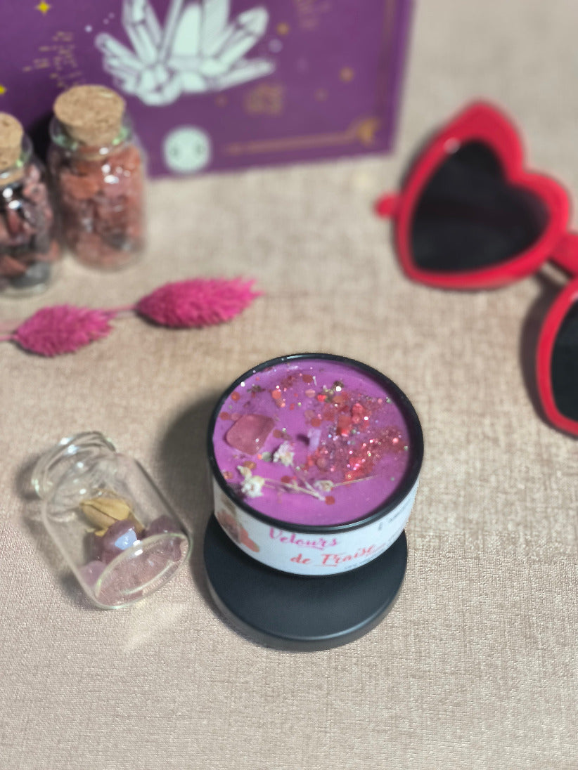 Mini-bougie Velours de Fraise