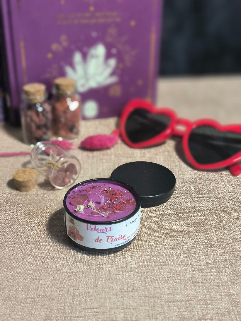 Mini-bougie Velours de Fraise