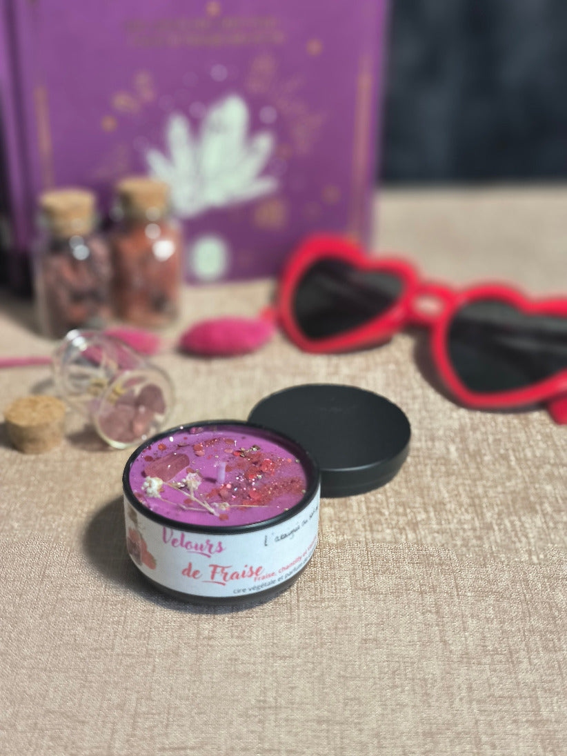 Mini-bougie Velours de Fraise