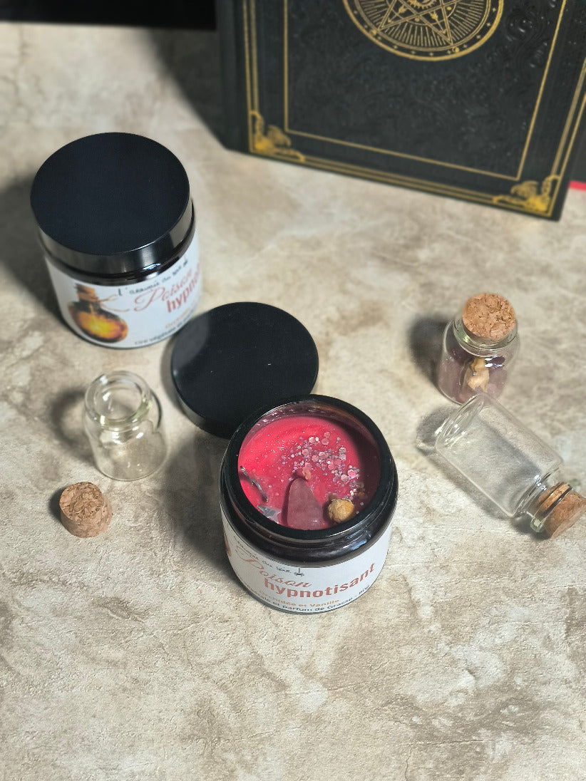Bougie Parfumée Poison Hypnotisant – Édition pot ambré, sensuel et hypnotisant
