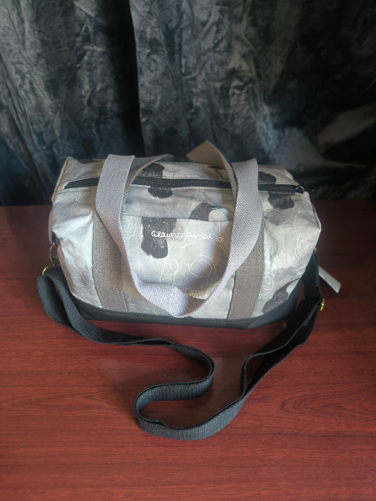 Sac rectangulaire Corbeau et crane