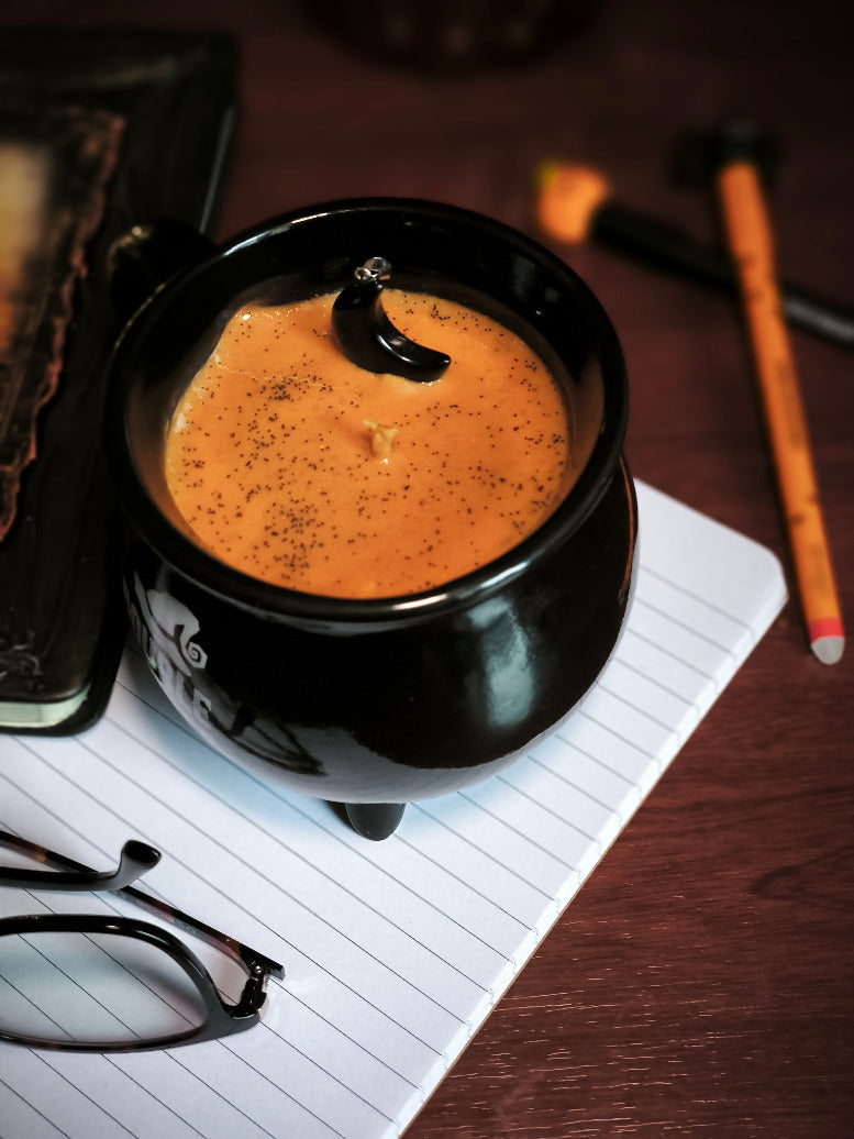 Les épices du chaudron – Bougie parfumée en tasse chaudron