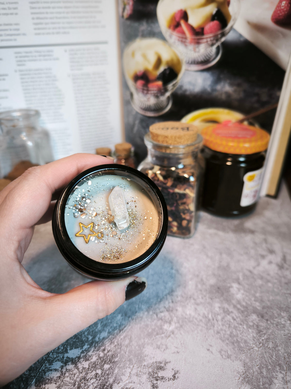 Bougie parfumée Miel et Cendres - édition pot ambré, précieux et lumineux