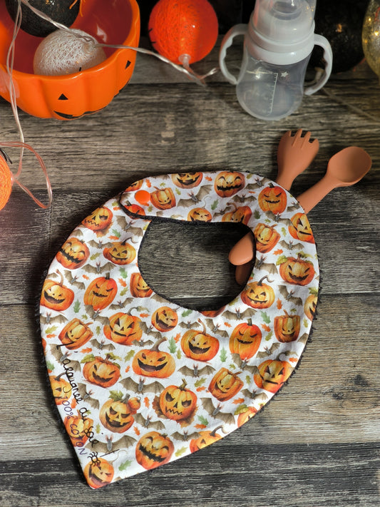 Bavoir bébé "Petites Citrouilles"