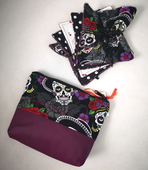 pack lingettes et trousse Dia de los muertos