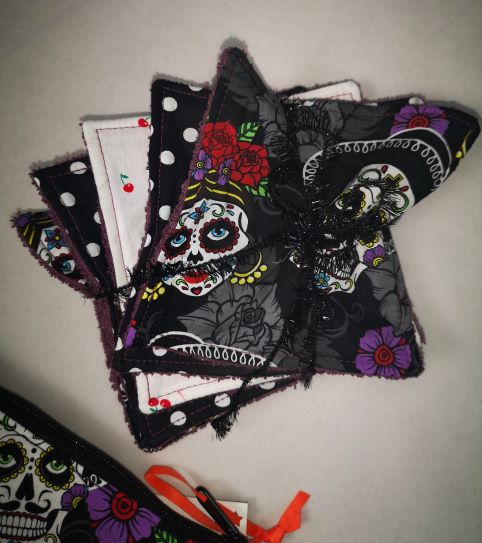 pack lingettes et trousse Dia de los muertos