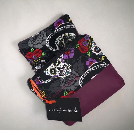 pack lingettes et trousse Dia de los muertos