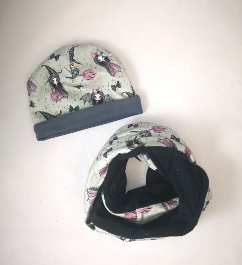 Bonnet et snood sorcières T.5-10ANS