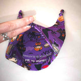 Bonnet bébé Halloween violet